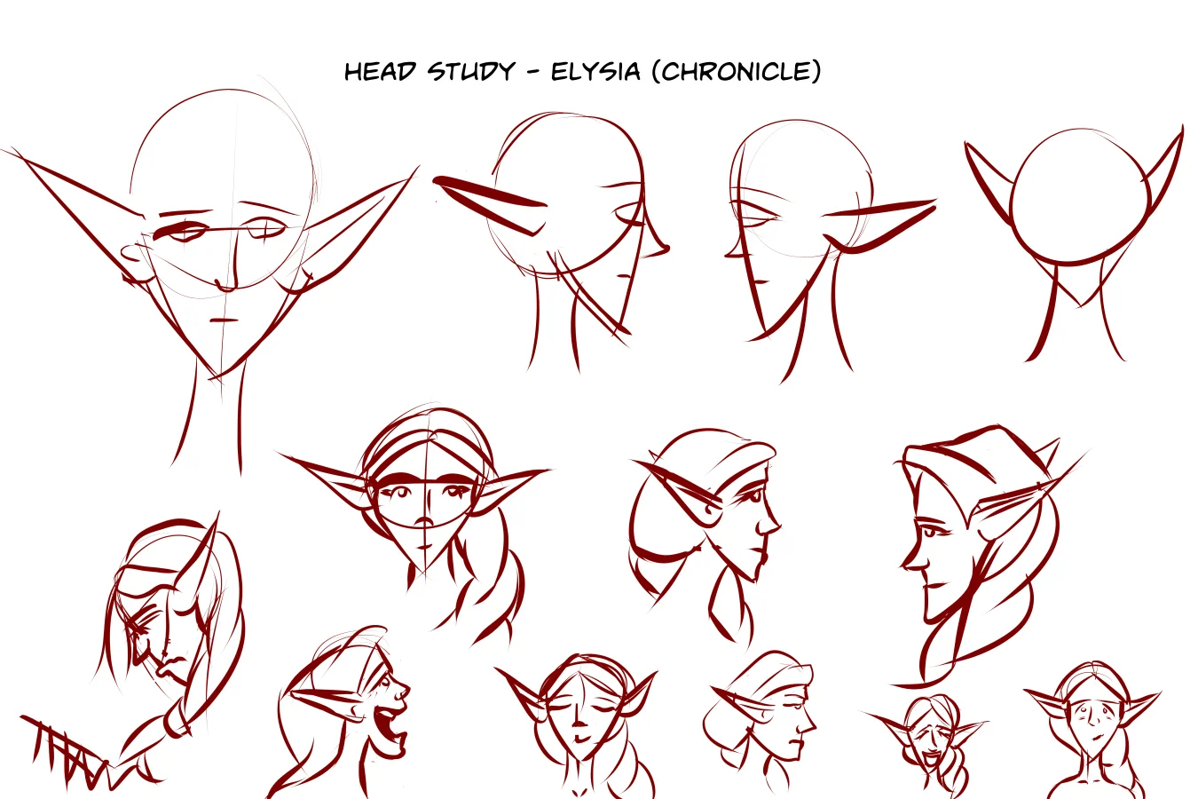 Concept Art - Head Study - Elysia