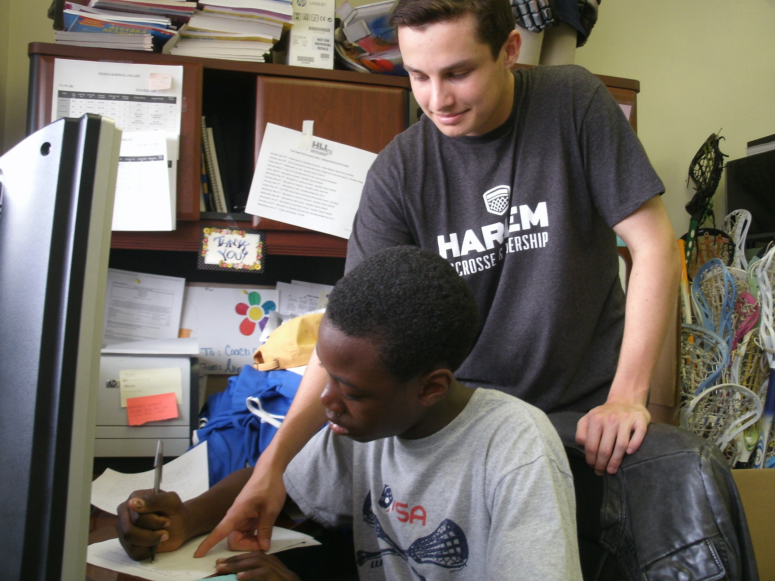 Kiefer Bachmann with HLL student.JPG