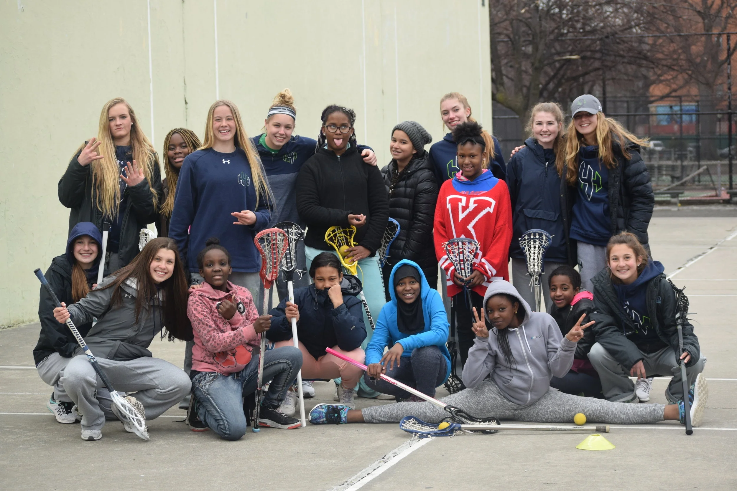Big 4 - HHH Visits FDA Handball Courts