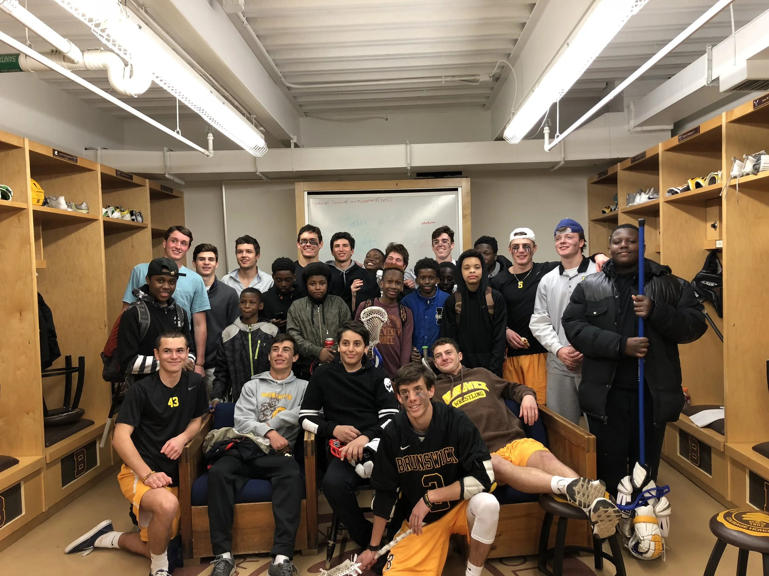FDA MS Boys visit Brunswick School (CT)