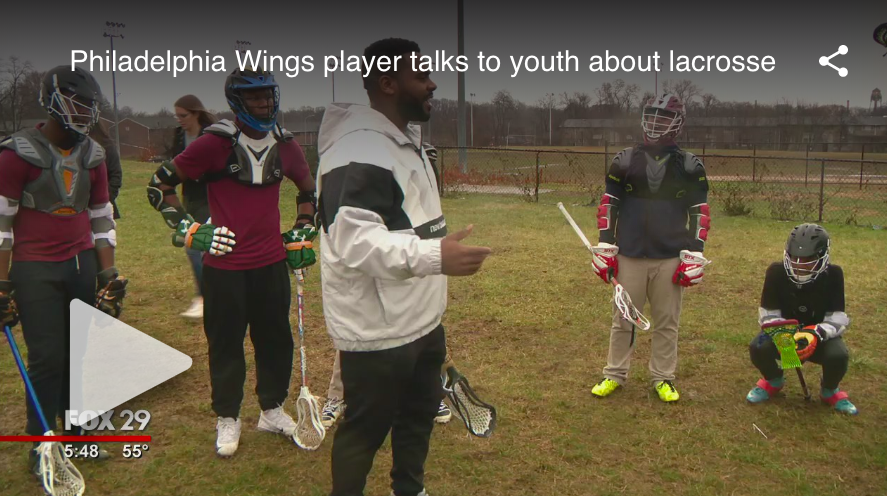 Trevor Baptiste with Harlem Lacrosse - Philadelphia!