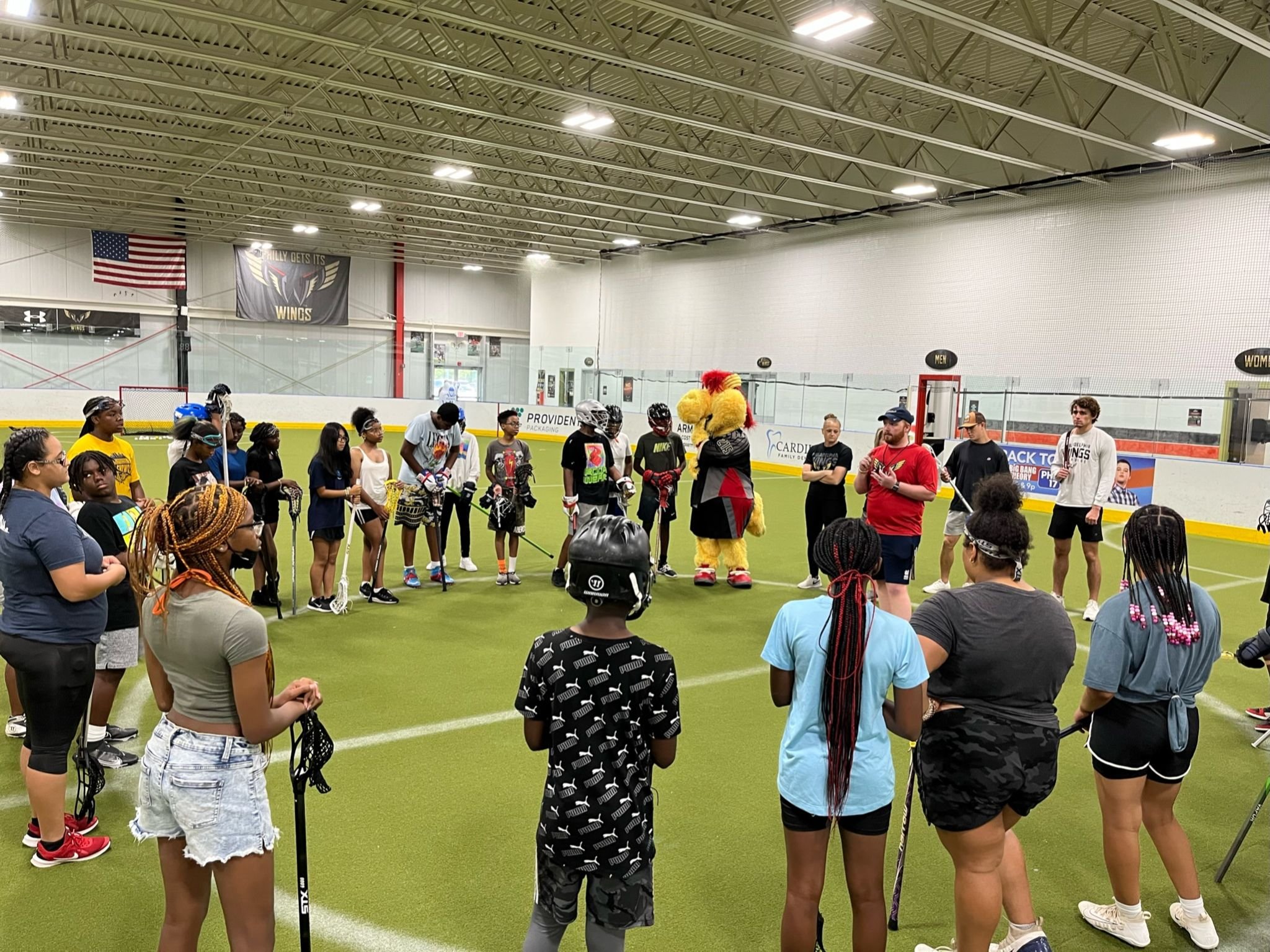 Harlem Lacrosse - Philadelphia Teams Up with the Wings &amp; Wells Fargo Center