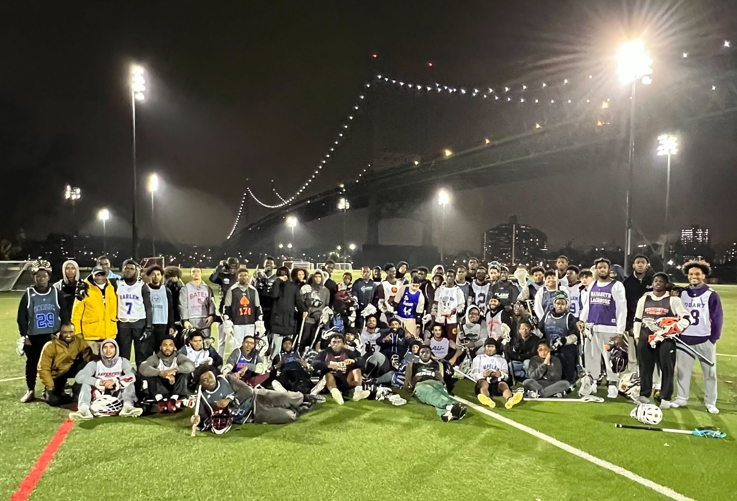  Earlier this winter, more than 40 alums returned to Randall’s Island in New York City for our biggest ever alumni game. Many of these students will be taking the field as college lacrosse players this spring.  