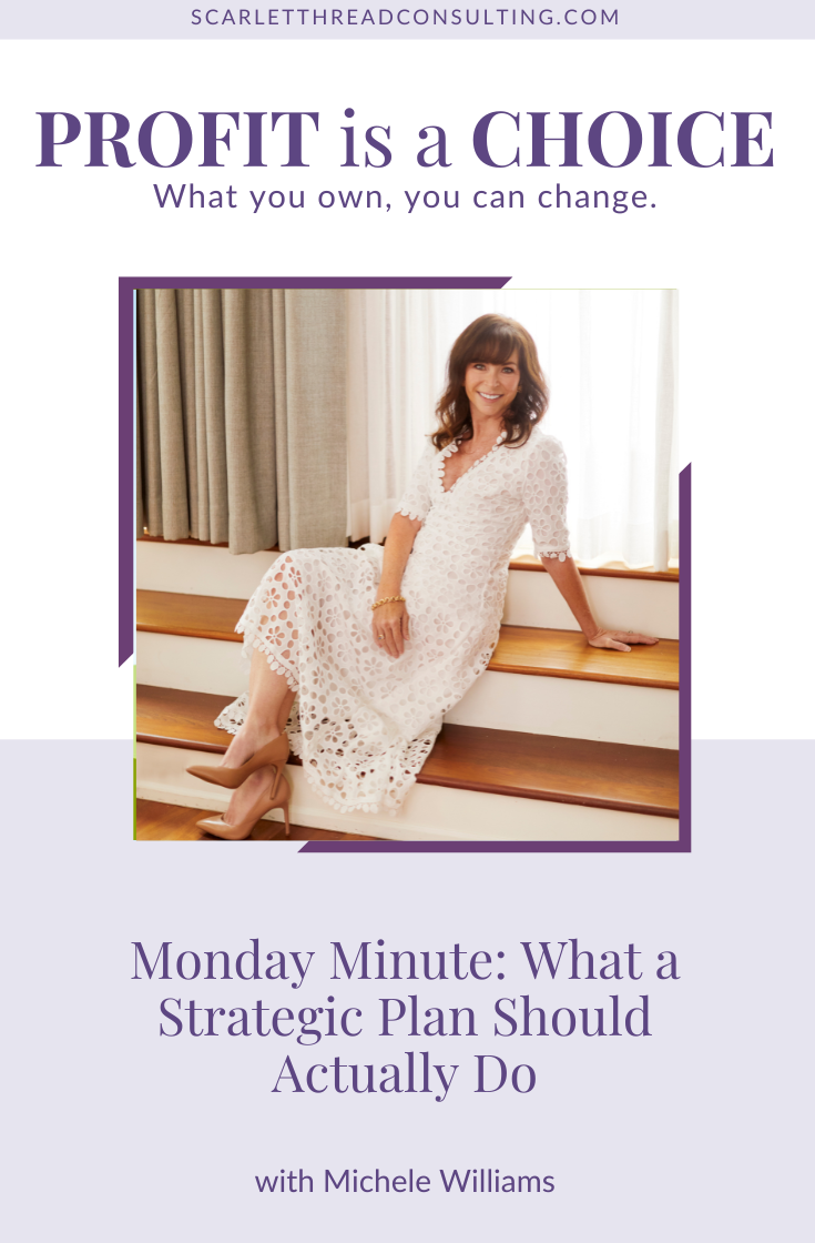312: Monday Minute: What a Strategic Plan Should Actually Do