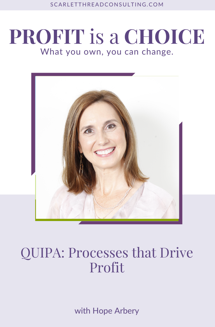 314: QUIPA: Processes that Drive Profit