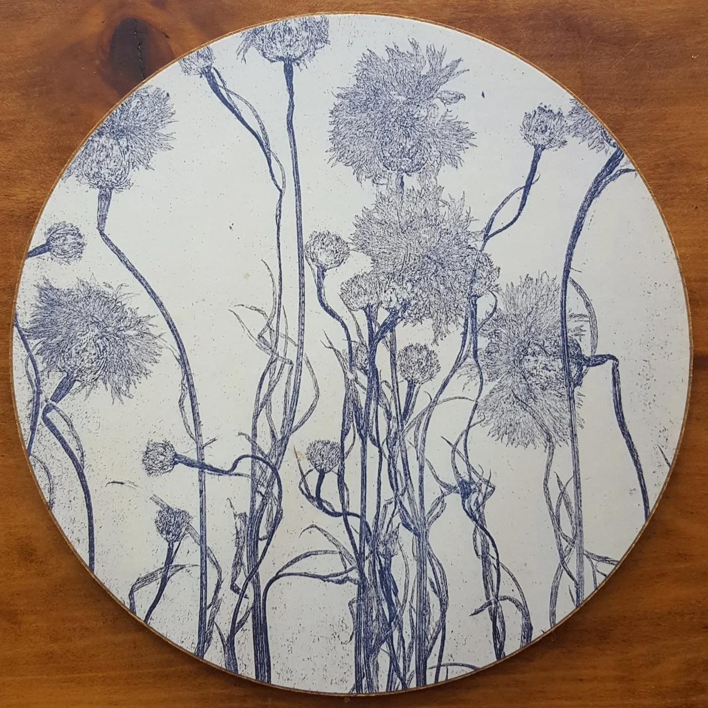 place mat / coaster - cornflowers (light)