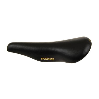Saddle: Kashimax Five Gold 4P Smooth Cover — LA Brakeless Bicycles