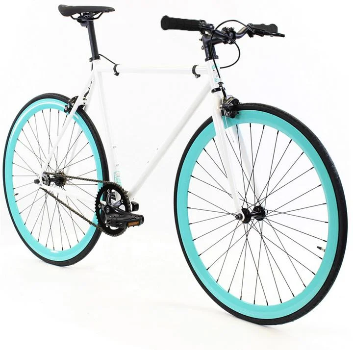 Steel Single Speed, White/Turquoise $299