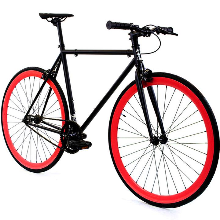 MTB Bike Cycling Fixed Gear Riser Handlebar Bicycle Bar 25.4mm 52cm Black