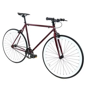 Steel Single Speed, Burgundy/White $299