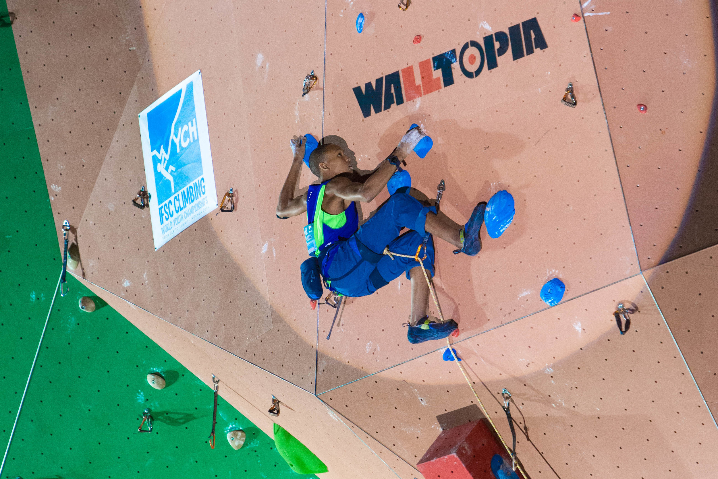 Semifinals Route (Photo by Bruce Mitchell, climbingpix.com)