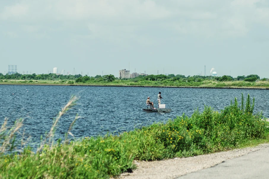 At Pleasure Island, in the opposite direction of the Walter Umphrey State Park.