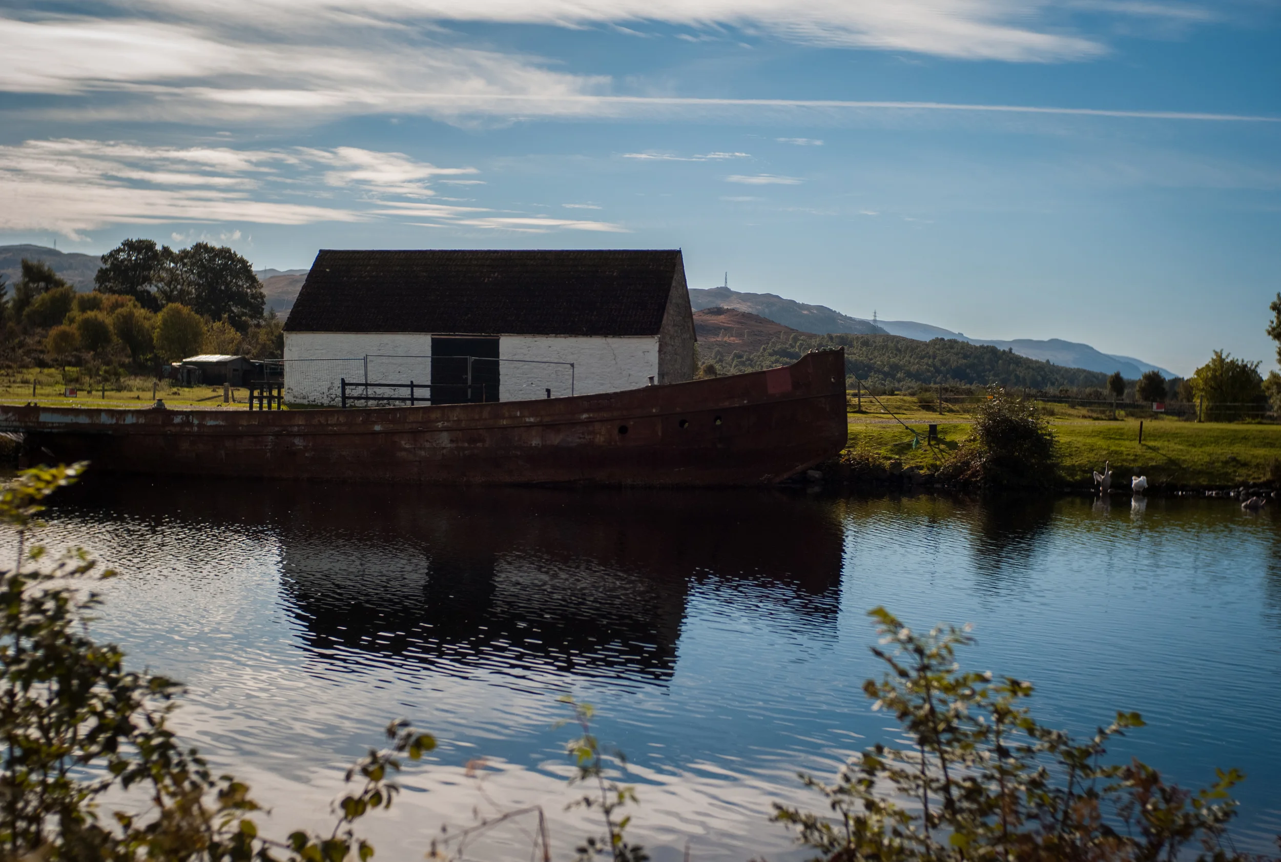 Off the canals of Loch Ness.