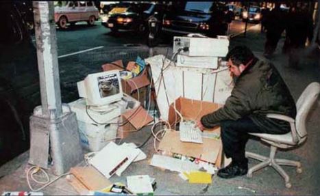 Above: Hobo and the Narc pulling together the latest episode.