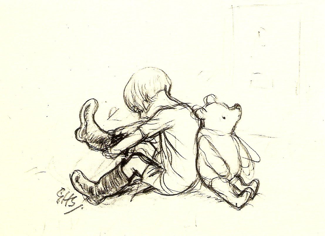 Christopher Robin is absent from the Soviet adaptation—the real Christopher Robin wishes he was absent from the original, as well.