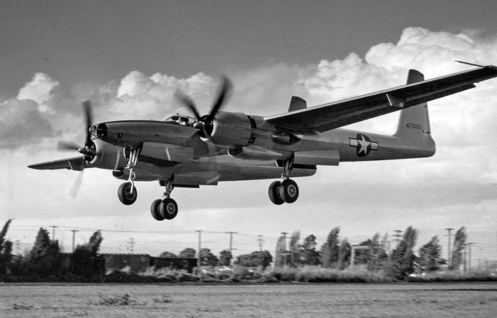 Howard Hughes flies plane