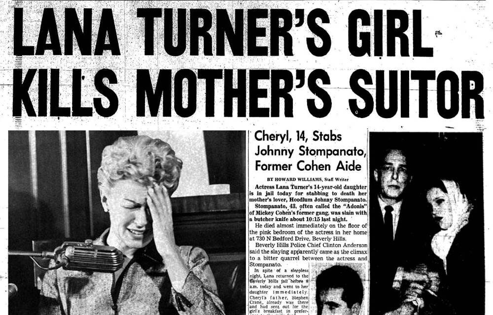 Lana Turner scandal headline