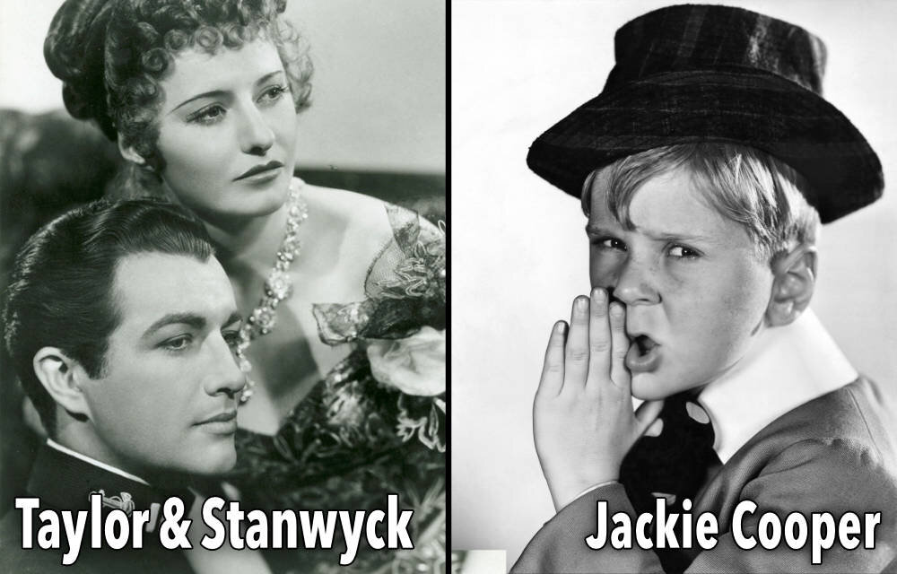 Robert Taylor Barbara Stanwyck Jackie Cooper