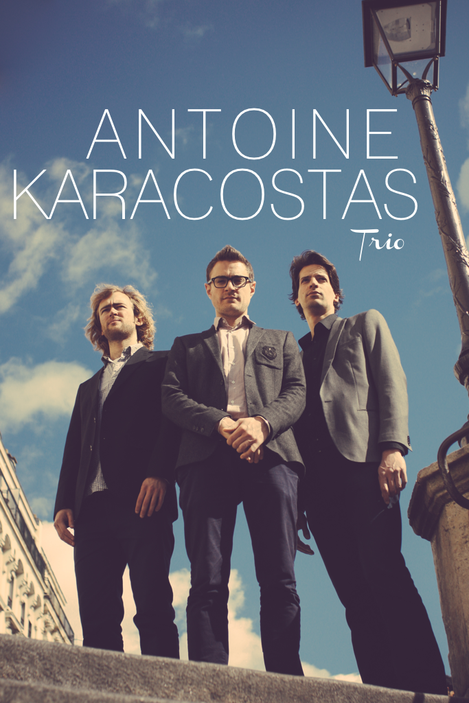 Touche à tout, Antoine Karacostas décide de monter son trio en 2014 et d’explorer la richesse musicale de ses racines grecques. Après plusieurs années comme sideman, pendant lesquelles la musique l’a amené du jazz au théâtre en passant par le rock et l’électro, il décide pour son projet de revenir à ses amours premières, le jazz et le piano acoustique. La musique du trio se partage entre ses compositions et des arrangements de musique grecque traditionnelle et contemporaine. Enracinées dans la tradition du trio jazz, elle laisse la part belle à l’improvisation et à une solide complicité entre les trois musiciens. Antoine Karacostas – piano, compositions Anders Ulrich - bass Simon Bernier - drums
