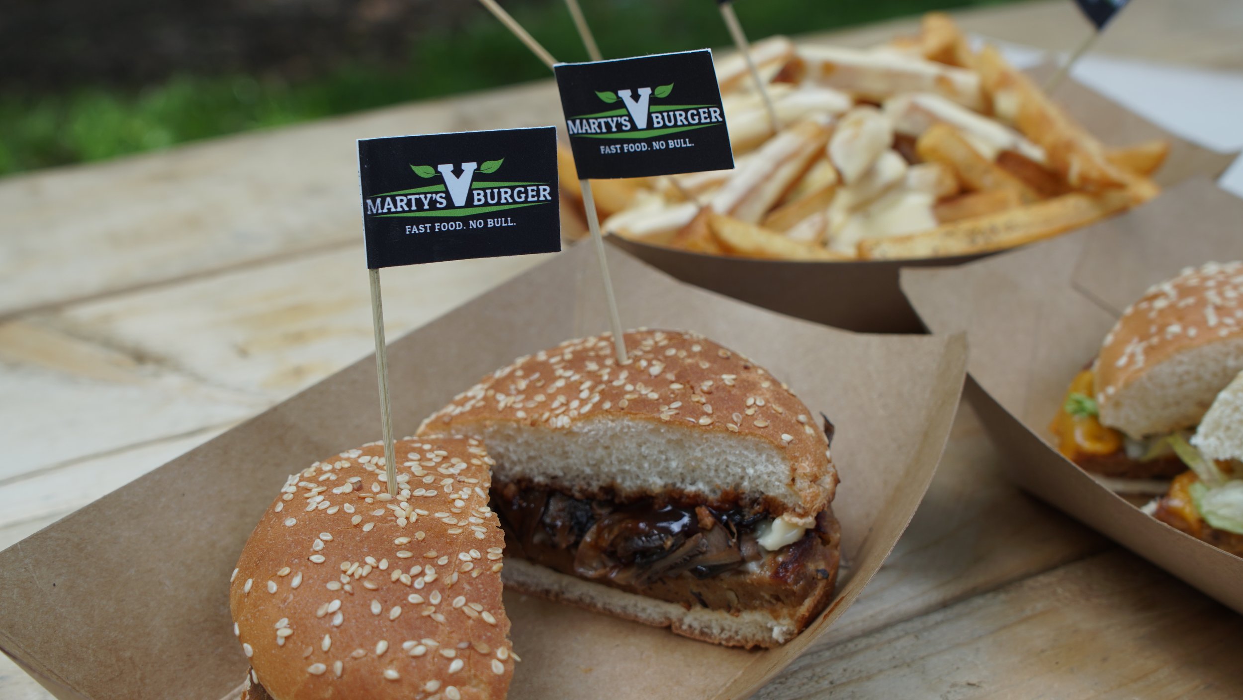 Sprung On Food Marty's V Burger