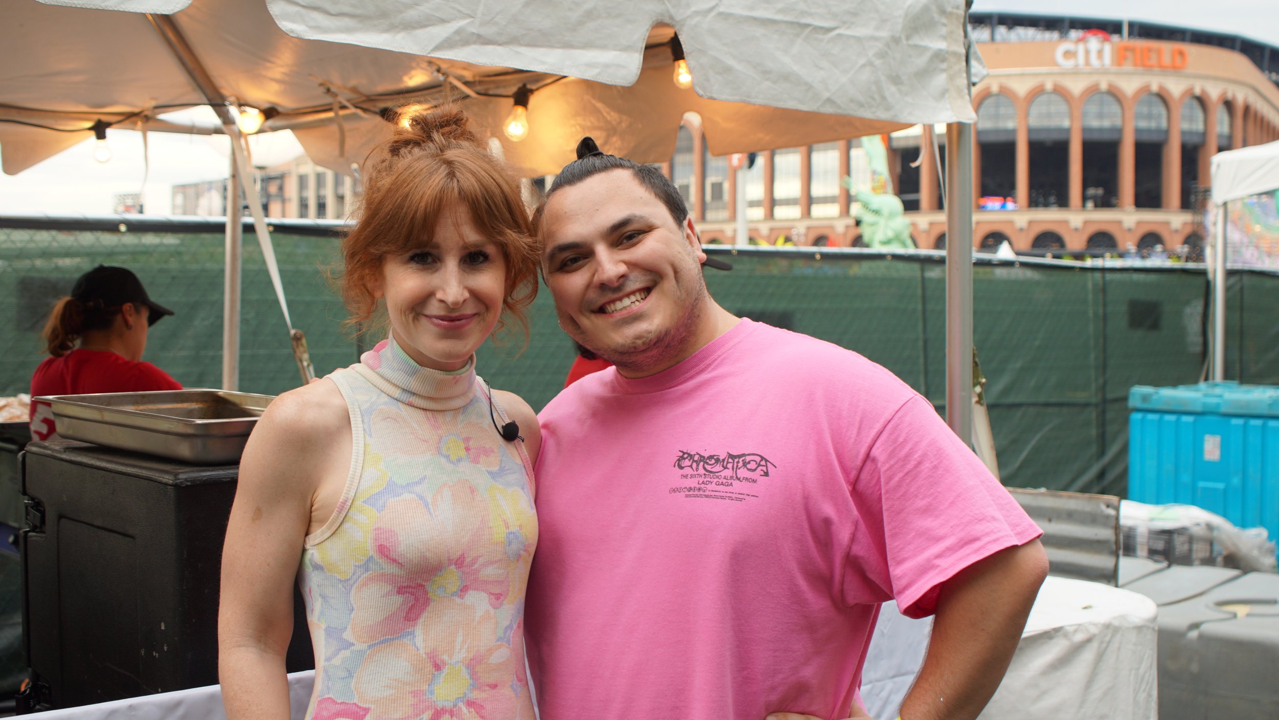 The Pizza Cupcake At Gov Ball | Sprung On Food Katherine Sprung and Sal Clark