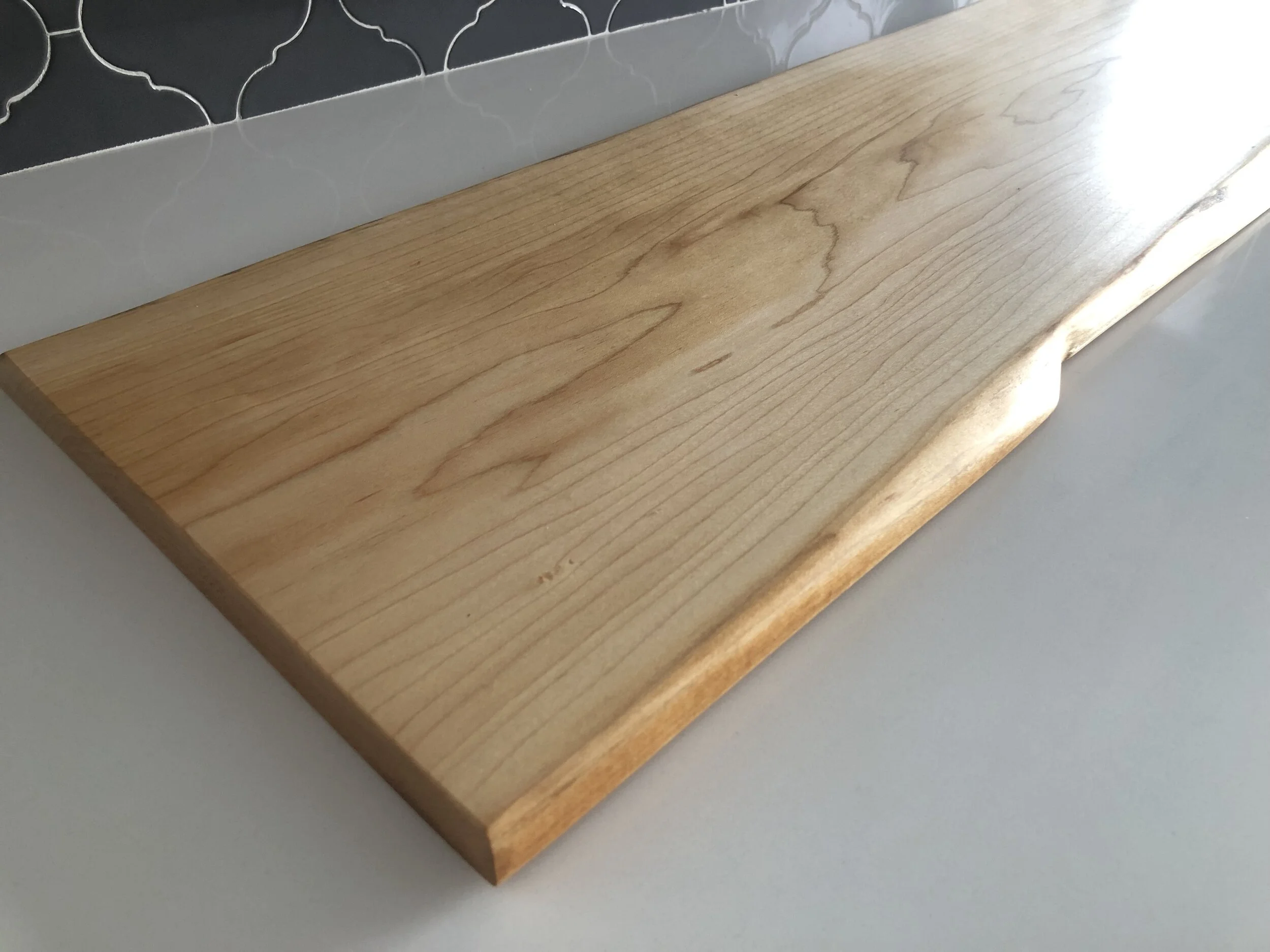 Live-Edge Spalted Maple Charcuterie Board (Long)