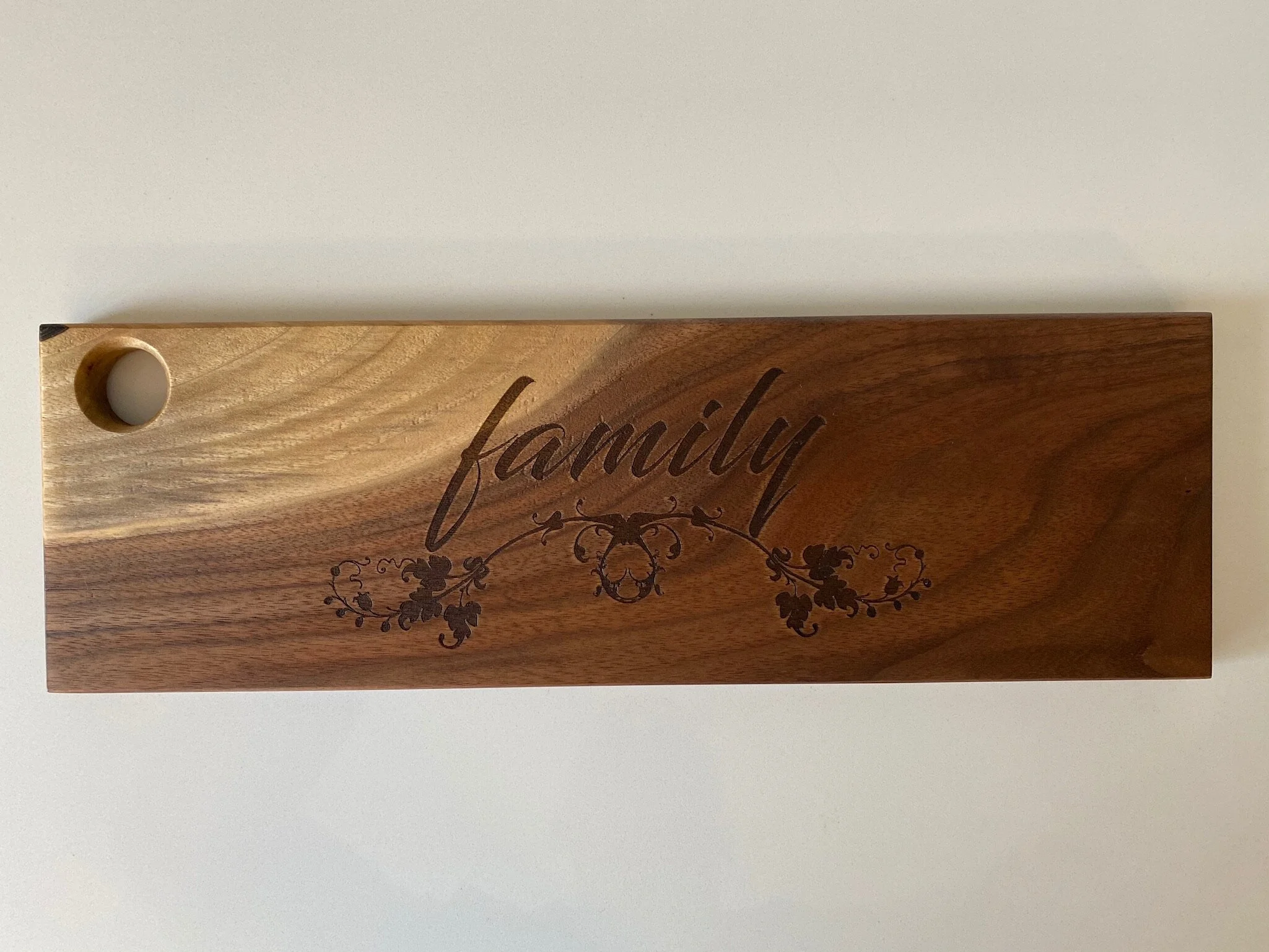 Walnut Custom Engraved Charcuterie Board
