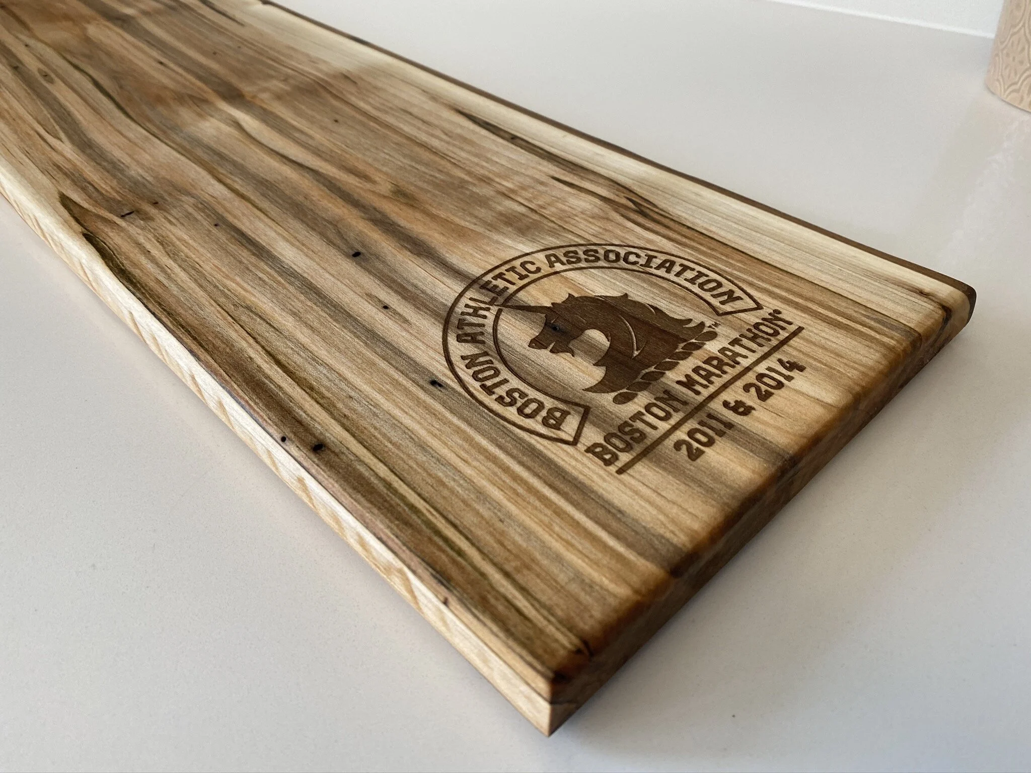 Maple Live-Edge Charcuterie (Custom Engraved Ends)