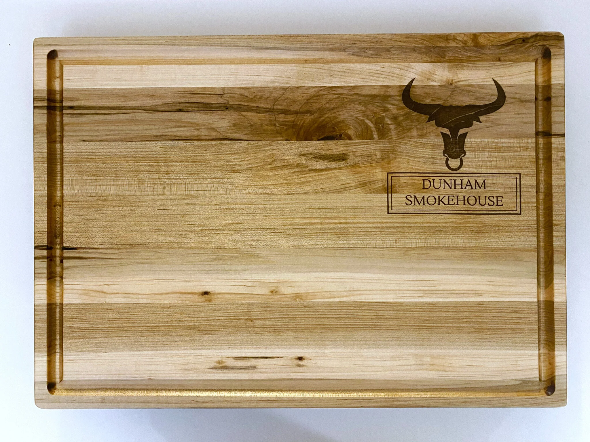 Maple Cutting Board with Juice Groove and Raised Edges