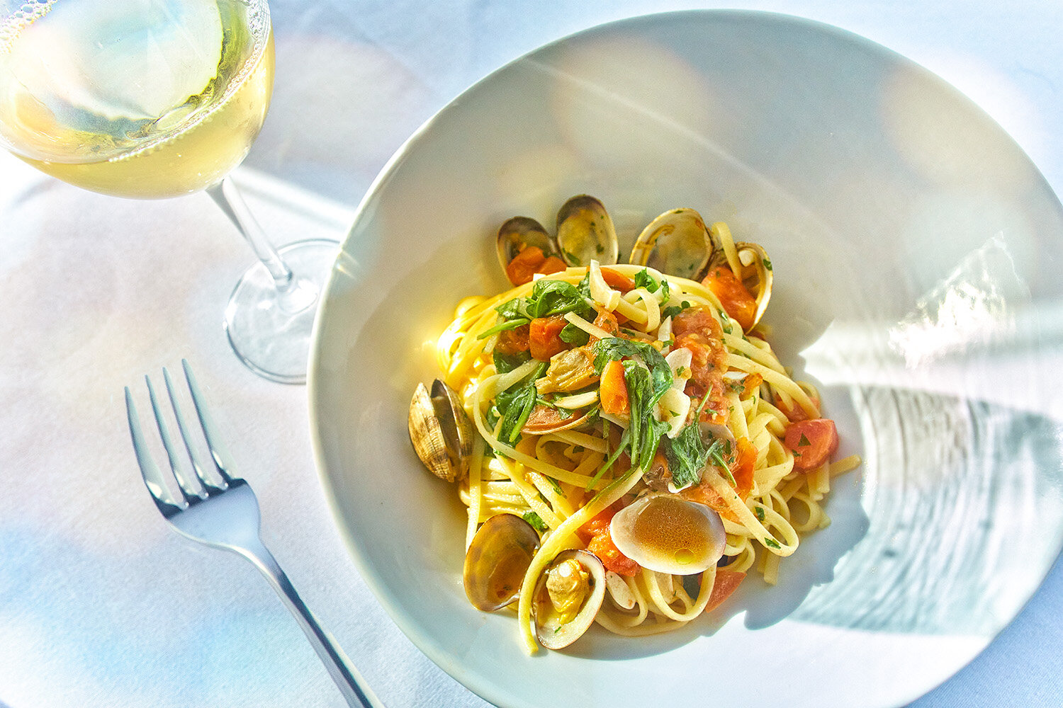 sea food and pasta