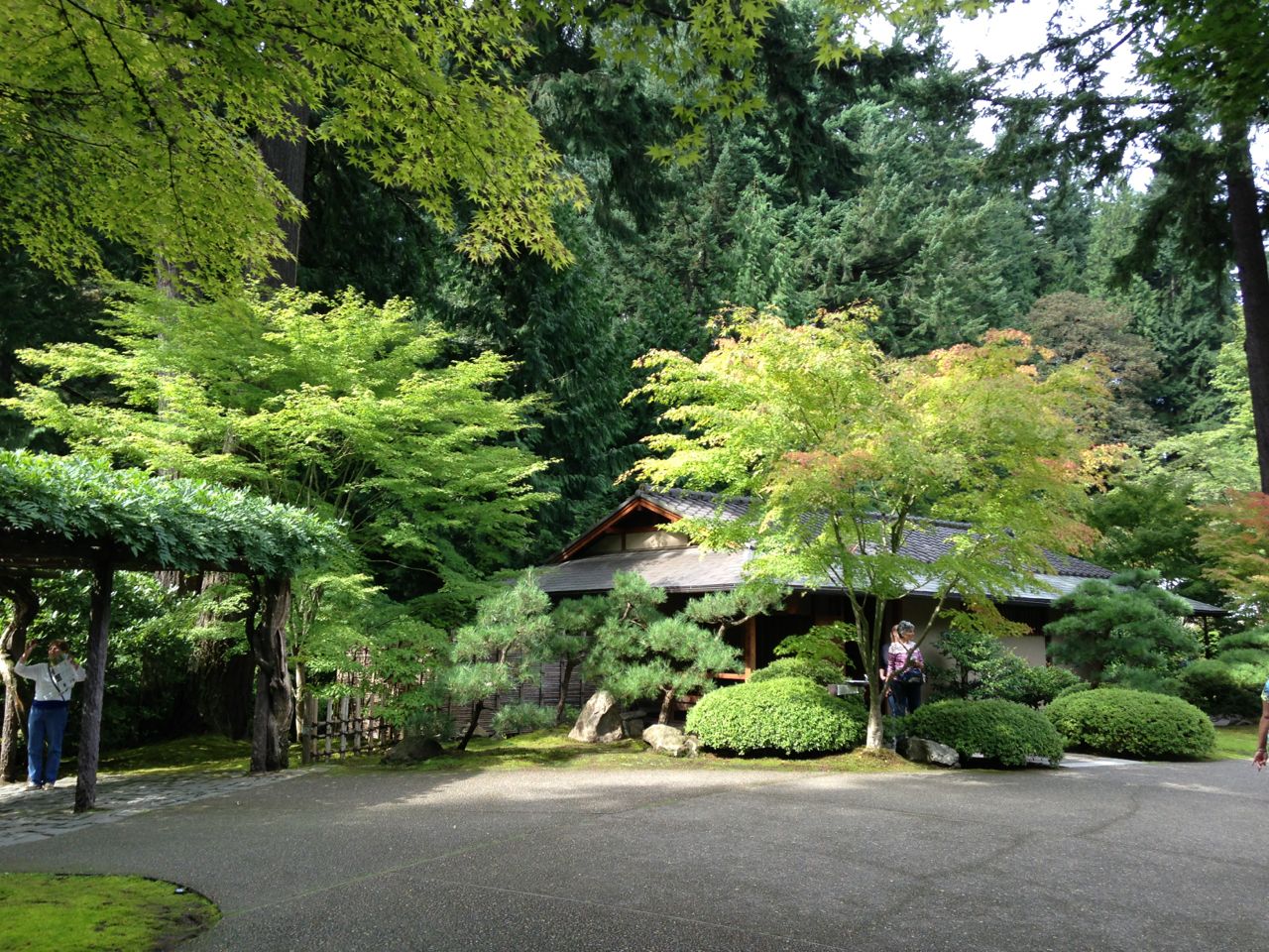 The Portland Japanese Gardens. I haven't altered this photo, the color is just always this saturated in Portland, maybe because of the clouds?