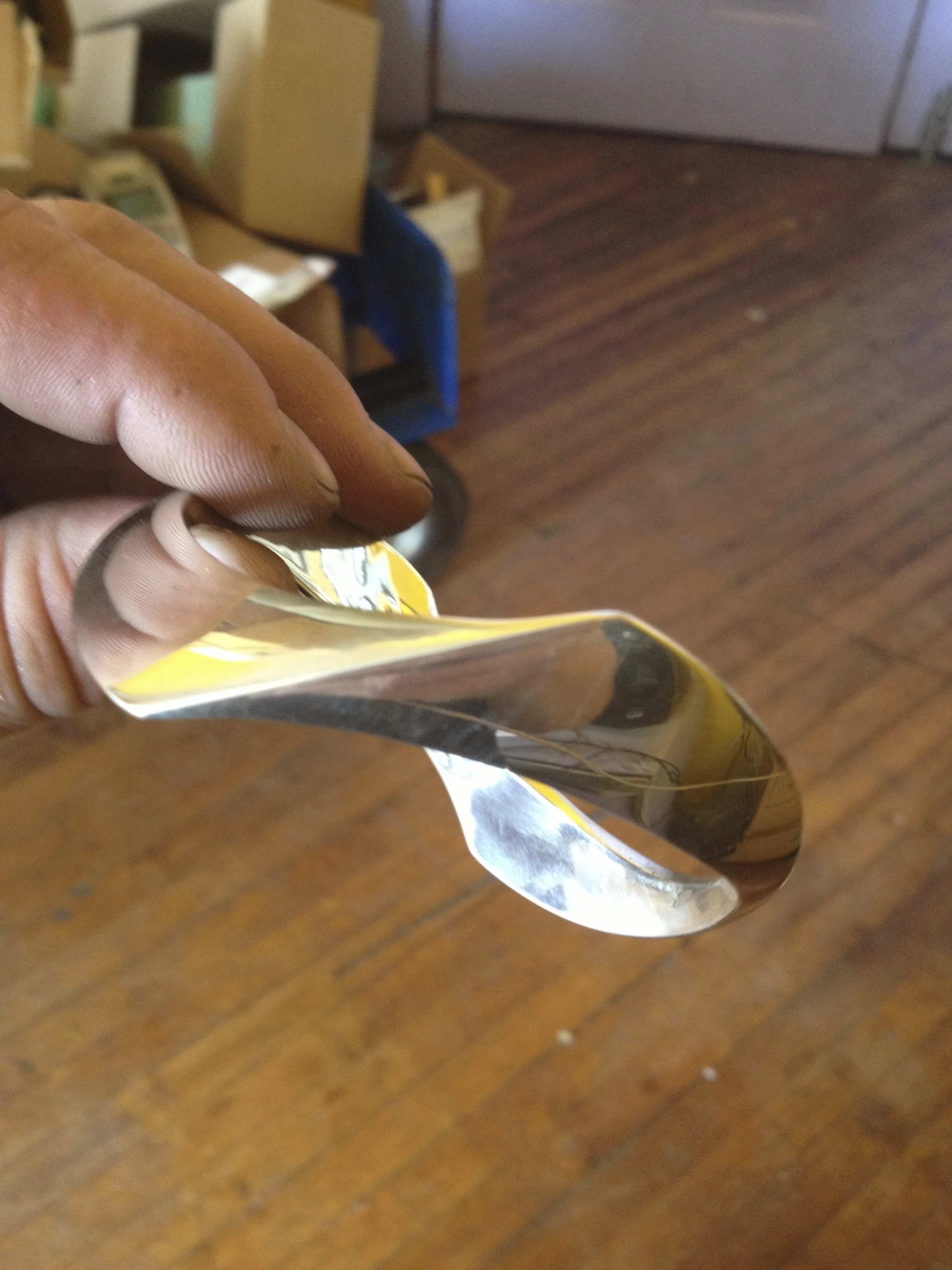 Heavy Silver Bangle #1