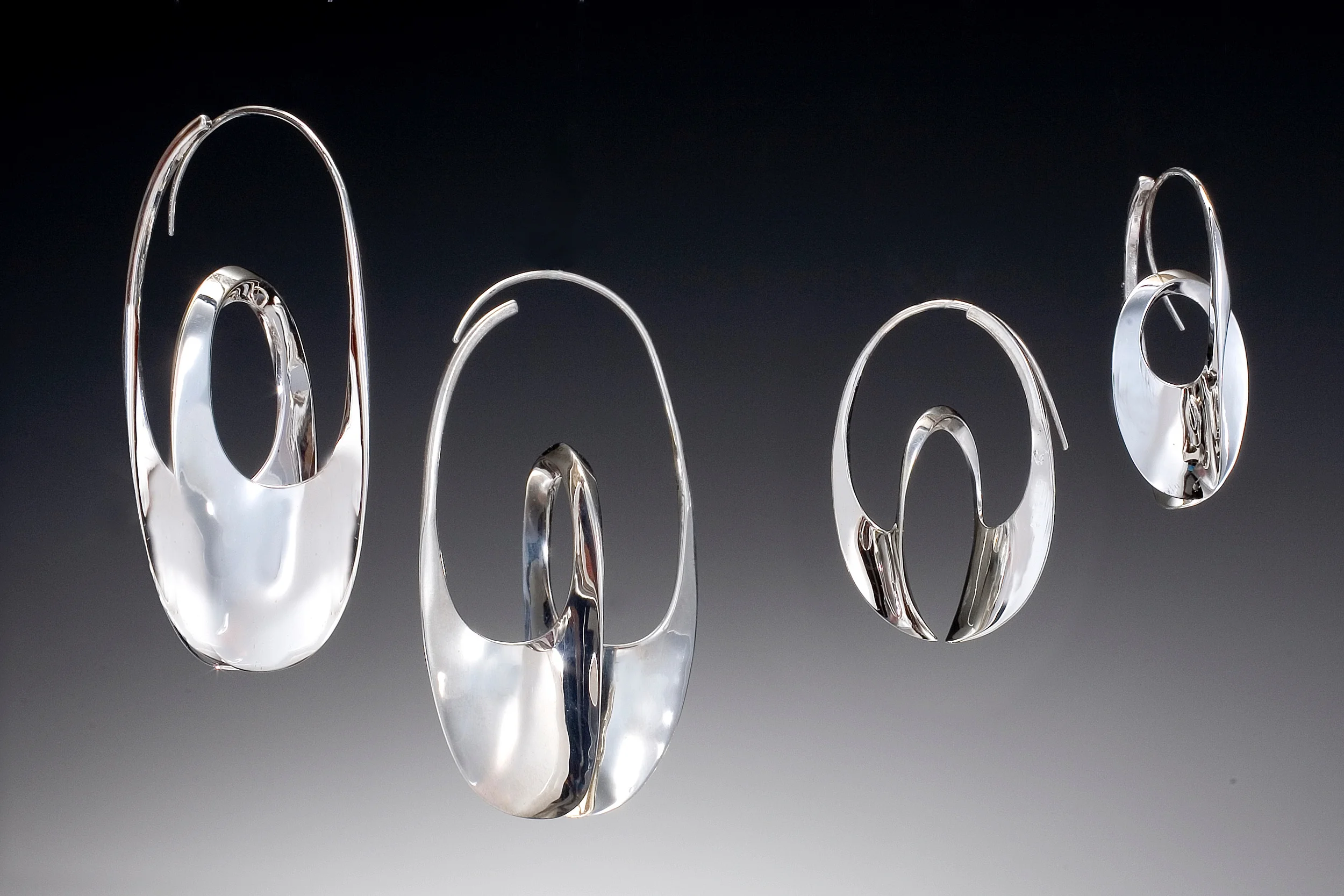 Large and Small ContinuumHoop Earrings