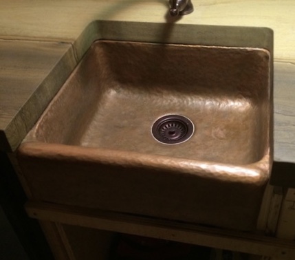 COPPER SINK INSTALLED