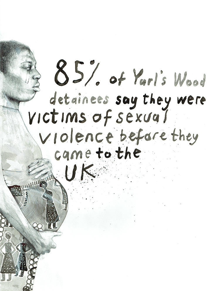 I've been recording the stories of asylum seekers at Yarl's Wood Immigration Centre, and at the refugee camps in Calais. Yarl's Wood is effectively a women's prison for migrants, except that none of them have committed any crime.