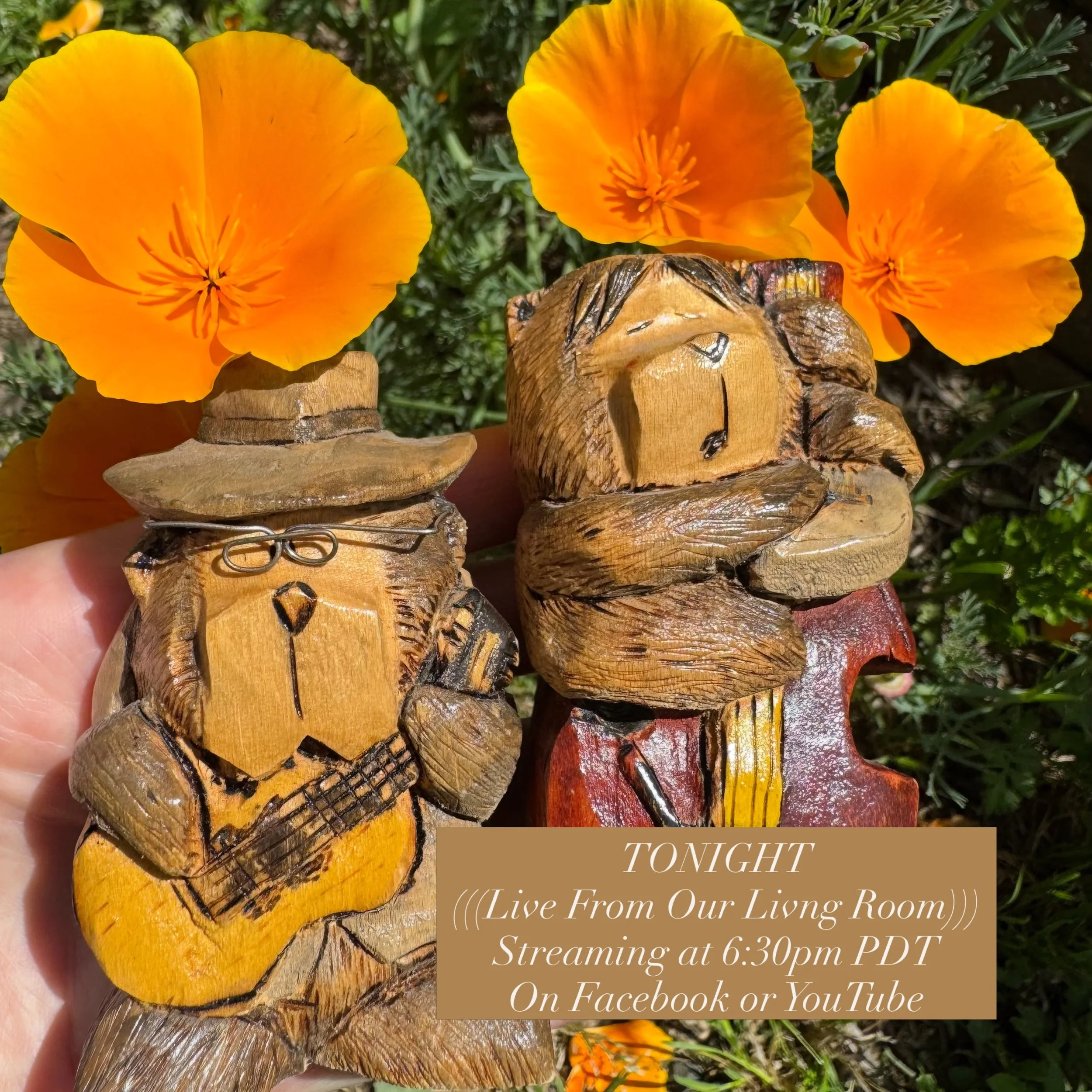 🐻 TONIGHT 🐻 (((Live From Our Living Room))) 6:30pm PDT - streaming on our YouTube channel (@MisnerandSmith) and on our FB page. We always look forward to welcoming you all into our home and sharing something special no matter where you are in the w