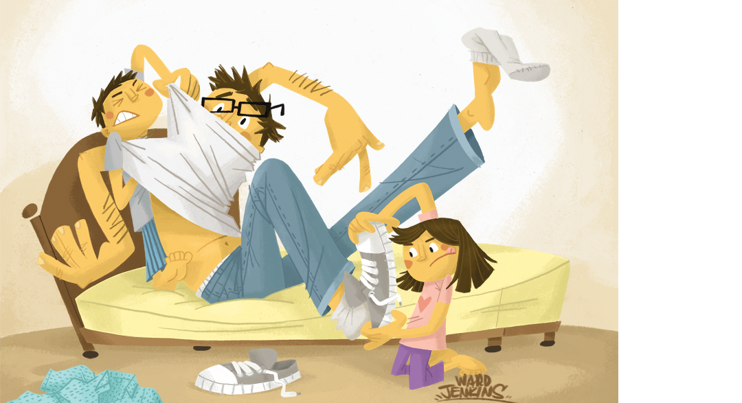 DADDY DOESN'T WANT TO GET UP