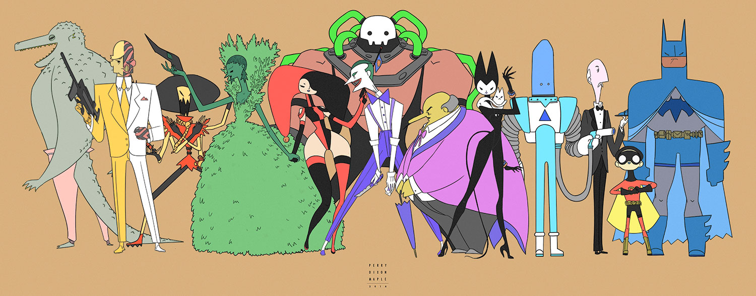 BatmanSimple_Lineup_PerryMaple.jpg