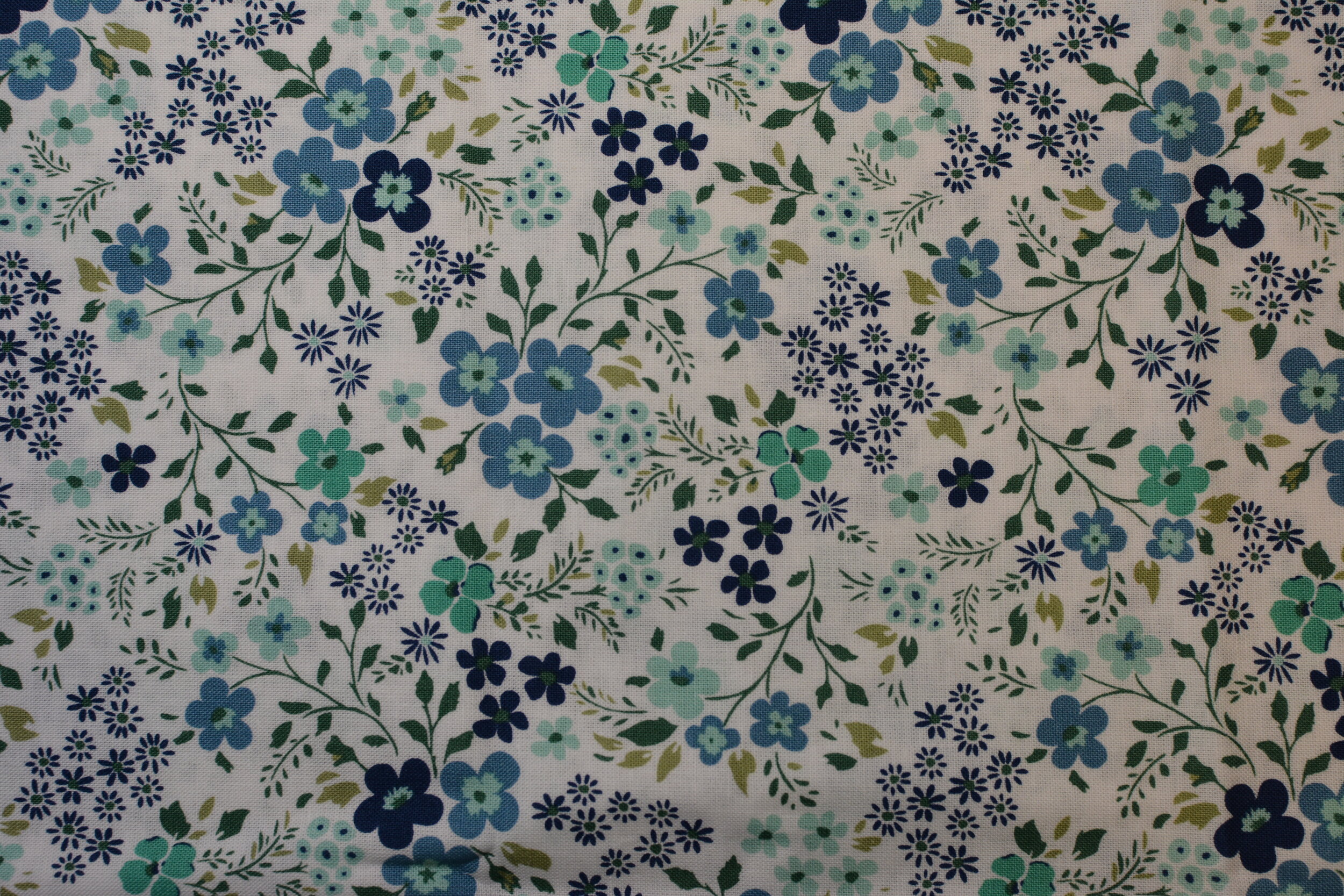 Aqua Blue Flowers