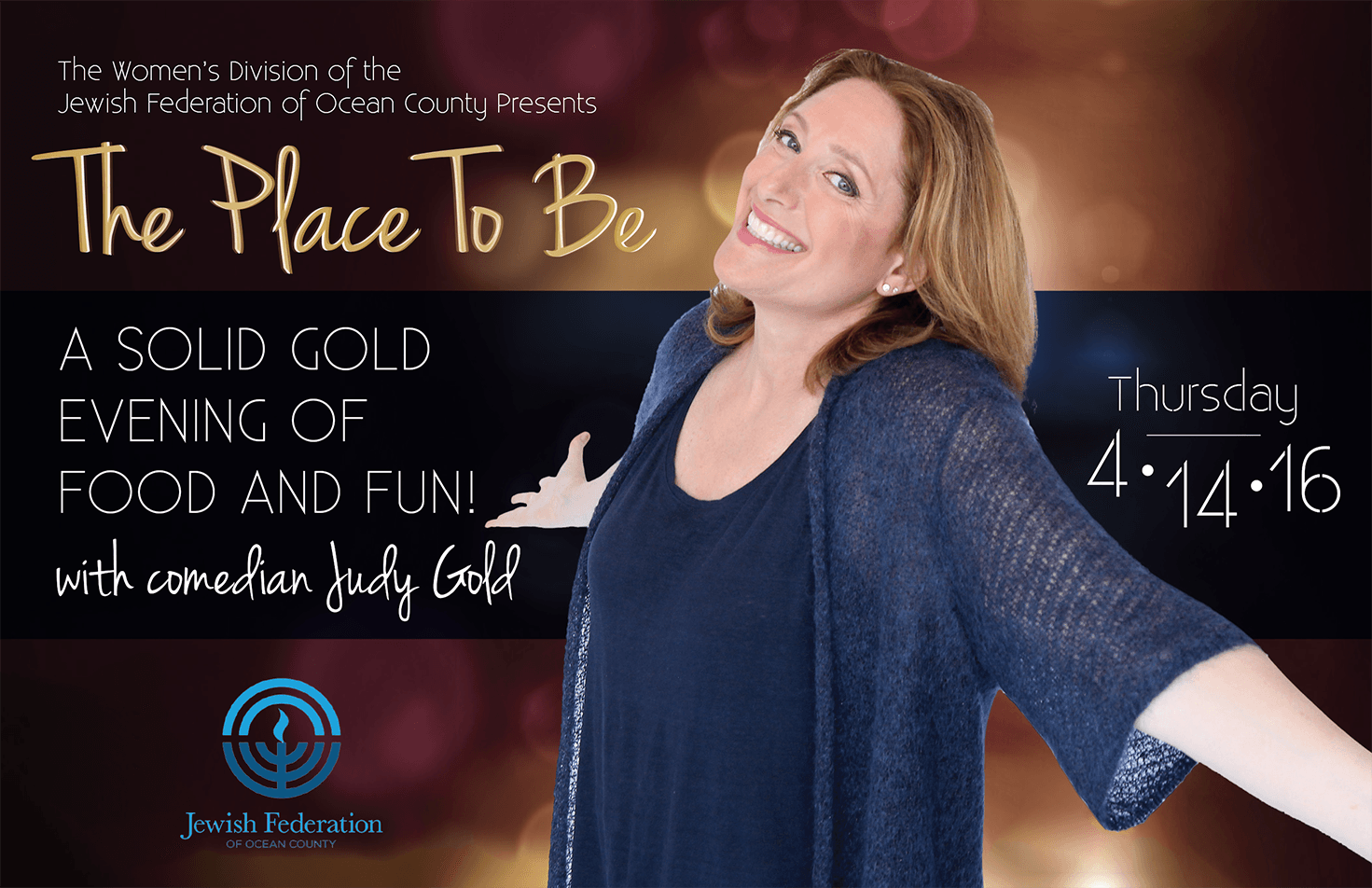  Annual Place To Be Program Event for the Jewish Federation of Ocean County 