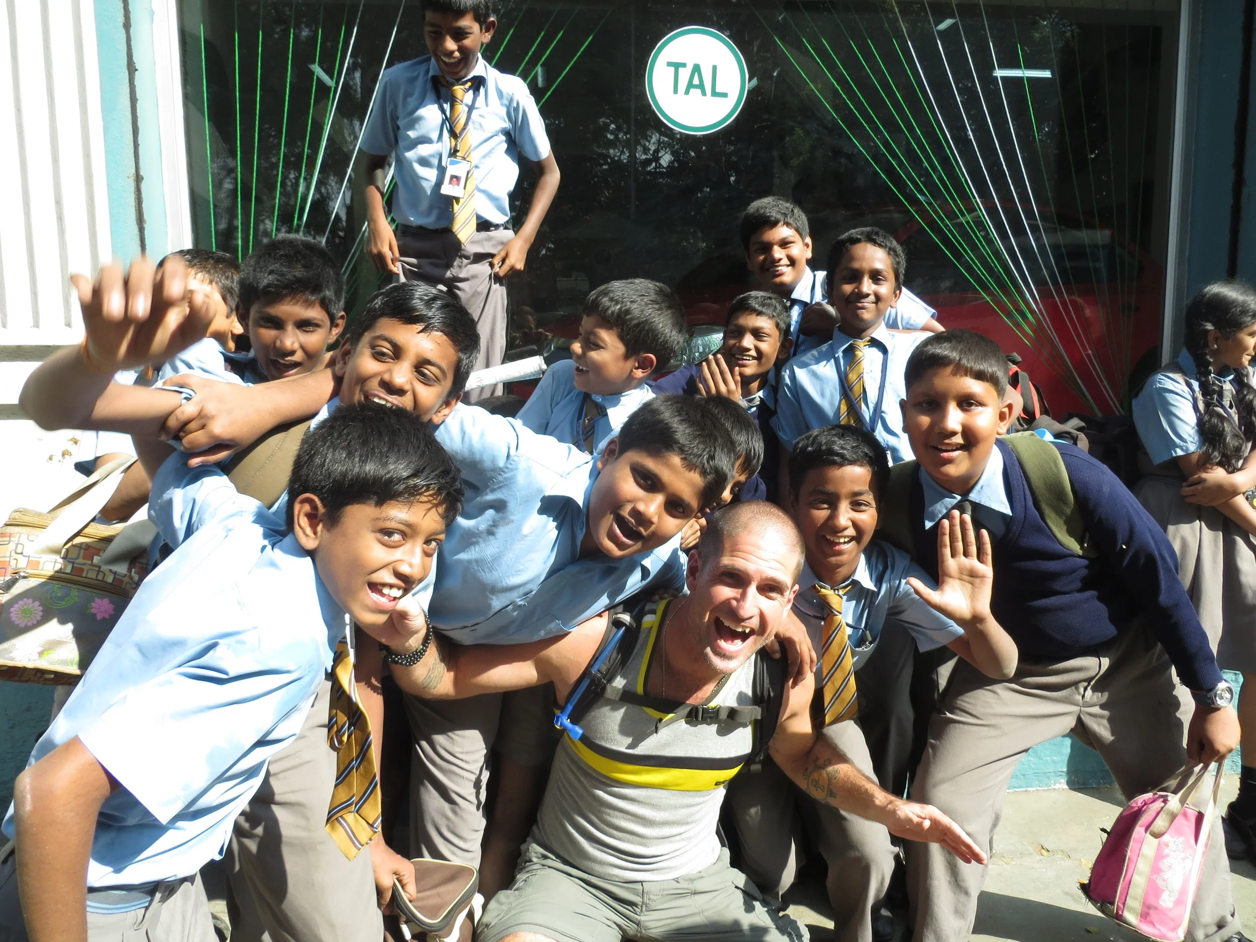 Youthful enthusiasm abound there are friends all over the world.