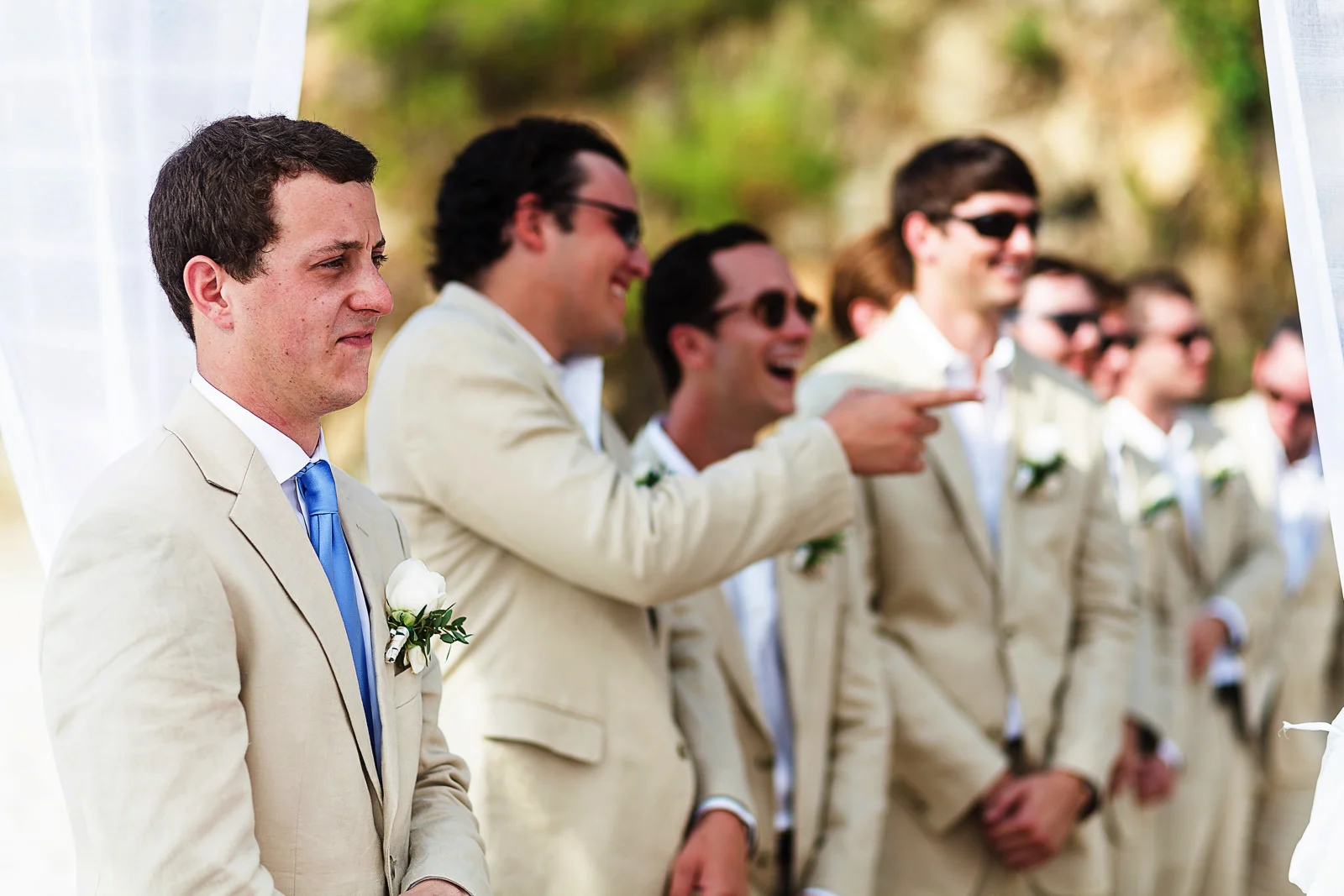 Groom in place for wedding ceremony - Eder Acevedo cancun los cabos vallarta wedding photographer