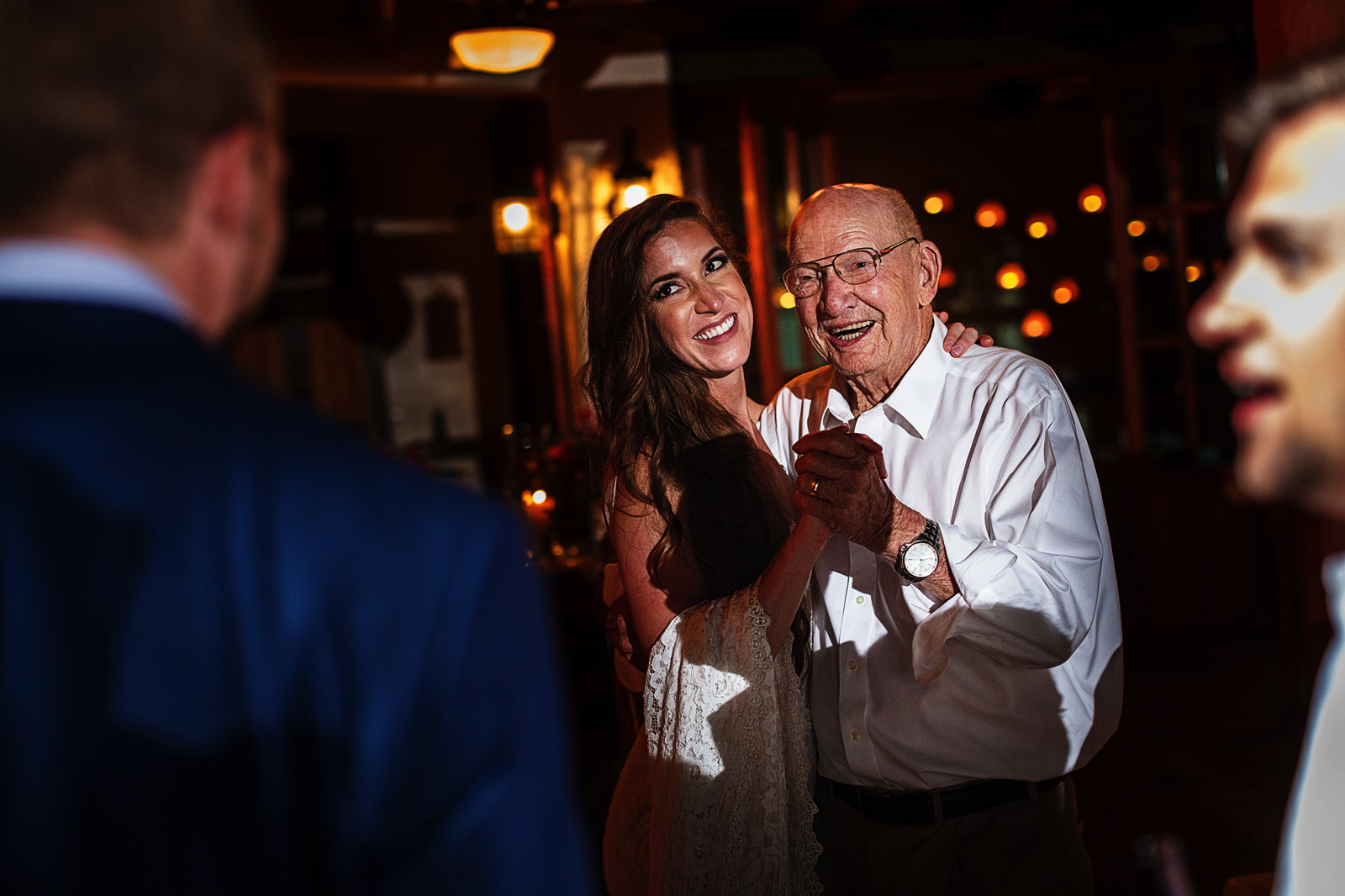 Bride and grandpa