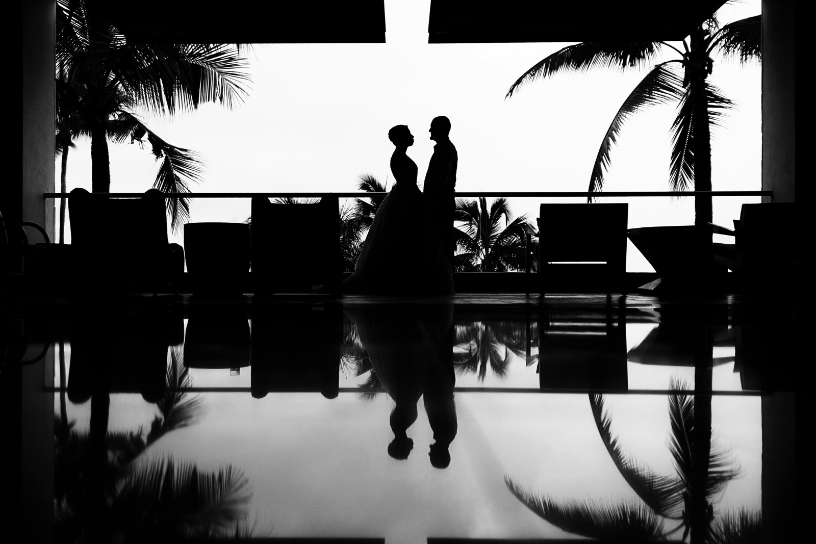 Couple standing at the Hyatt Ziva resort lobby