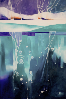 "Winter Lake" Oil on Canvas