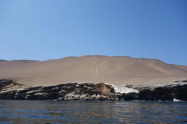 A nazca glyph from the ocean