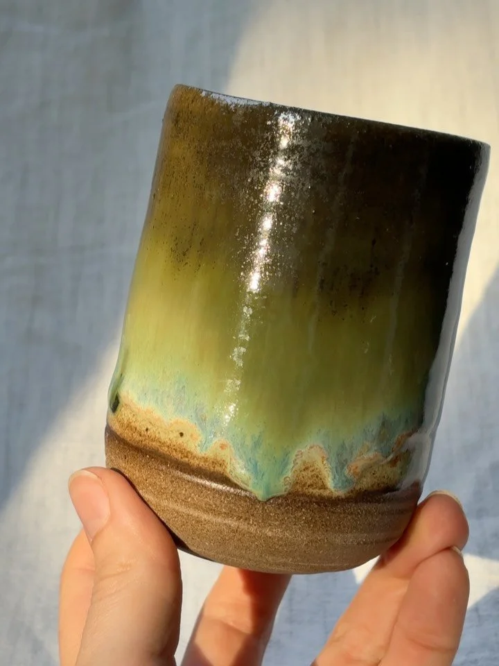 Happy accidents. Sometimes you need to see them in the sun, hold them and let them shine! 🪲

#fortworthmade #texasmade #handmadepottery