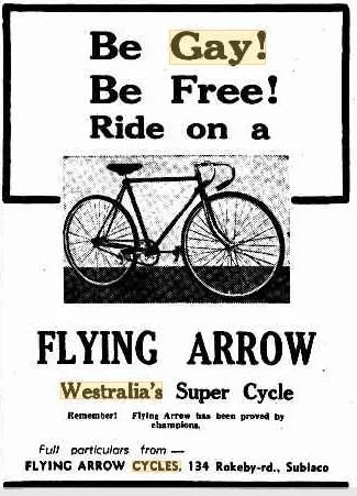 Flying Arrow Be Gay ad