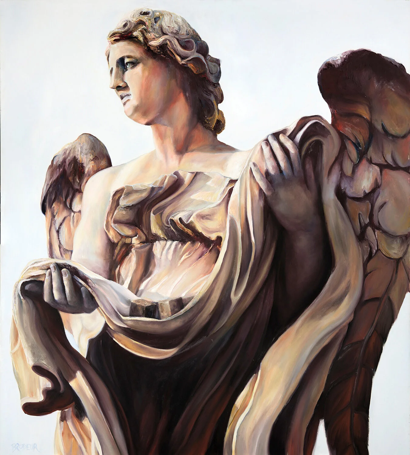 Angel with Garment and Dice