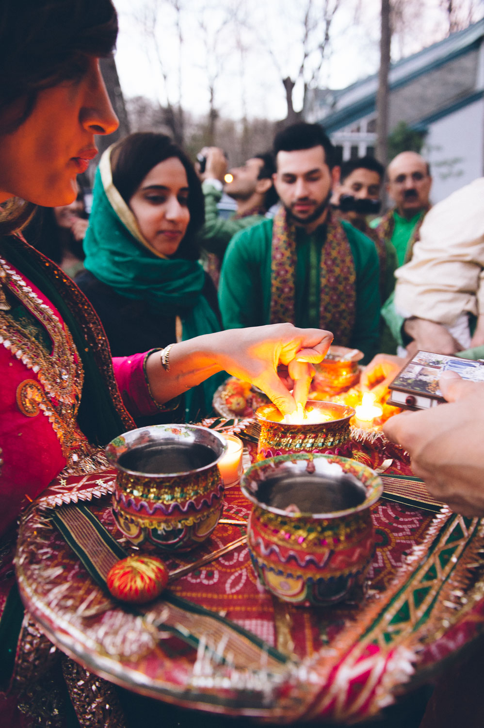 Pakistani Wedding Ritual of candle lighting